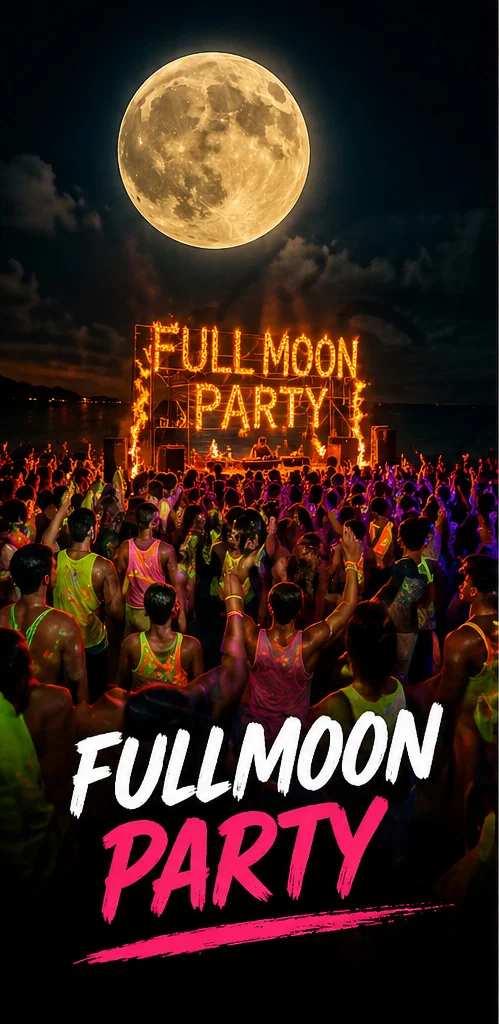 Full Moon Party on Koh Phangan — party transfers
