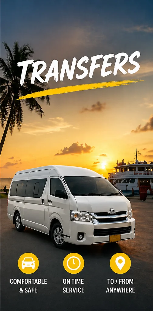 Private minivan transfers on Koh Phangan